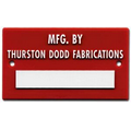 Custom 3D Exterior Nameplate w/Holes (10 to 16.9 Square Inches)